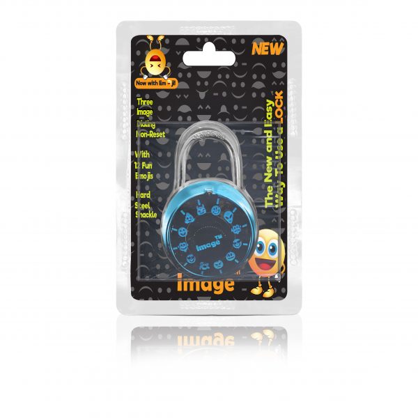 Image Combination Lock – Patented Non-Reset Combination Lock with Administrative Key – Baby Blue - Image 4